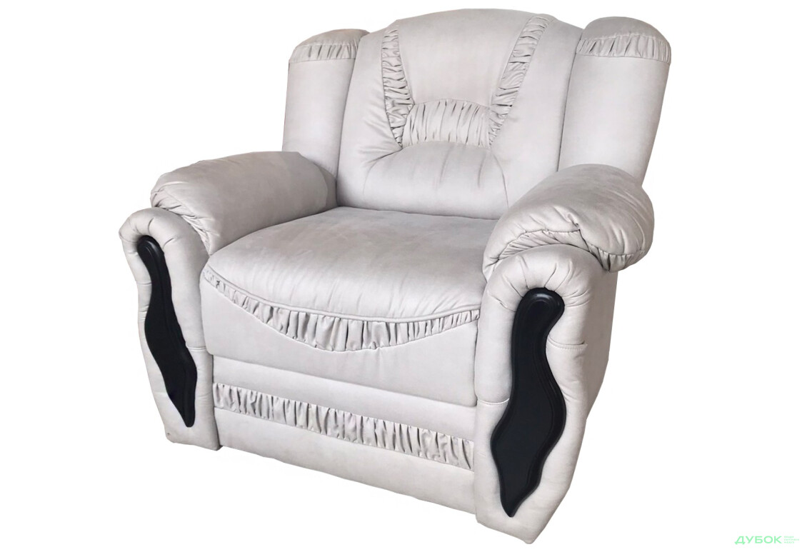 SALE Кресло Выставочное (с повреждением), ткань Антарес Marble, вставки BN_247 Васко Виком