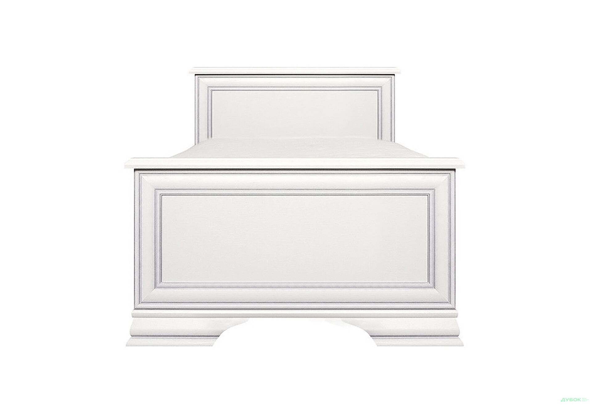 Ліжко ВМК Кентукі (без вкладу) 90х200 см, білий альпійський - Зображення 2 Зображення 2 - Ліжко ВМК Кентукі (без вкладу) 90х200 см, білий альпійський