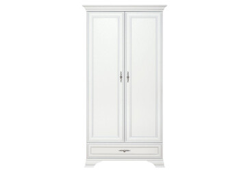 Шкаф ВМК Кентукки 2-дверный с ящиком 100 см Белый