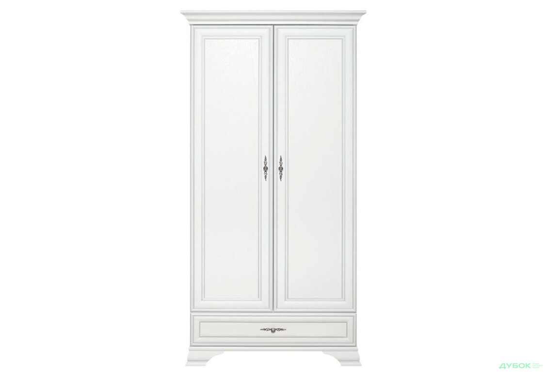 Шафа ВМК Кентукі 2-дверна з шухлядою 100 см Біла