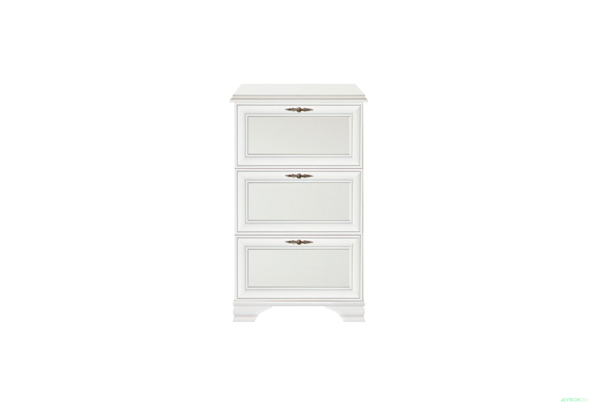 Тумба для взуття ВМК Кентукі з 3 відділеннями 80 см Біла - Зображення 1 Зображення 1 - Тумба для взуття ВМК Кентукі з 3 відділеннями 80 см Біла