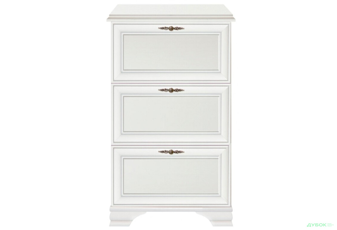 Тумба для взуття ВМК Кентукі з 3 відділеннями 80 см Біла - Зображення 1 Зображення 1 - Тумба для взуття ВМК Кентукі з 3 відділеннями 80 см Біла