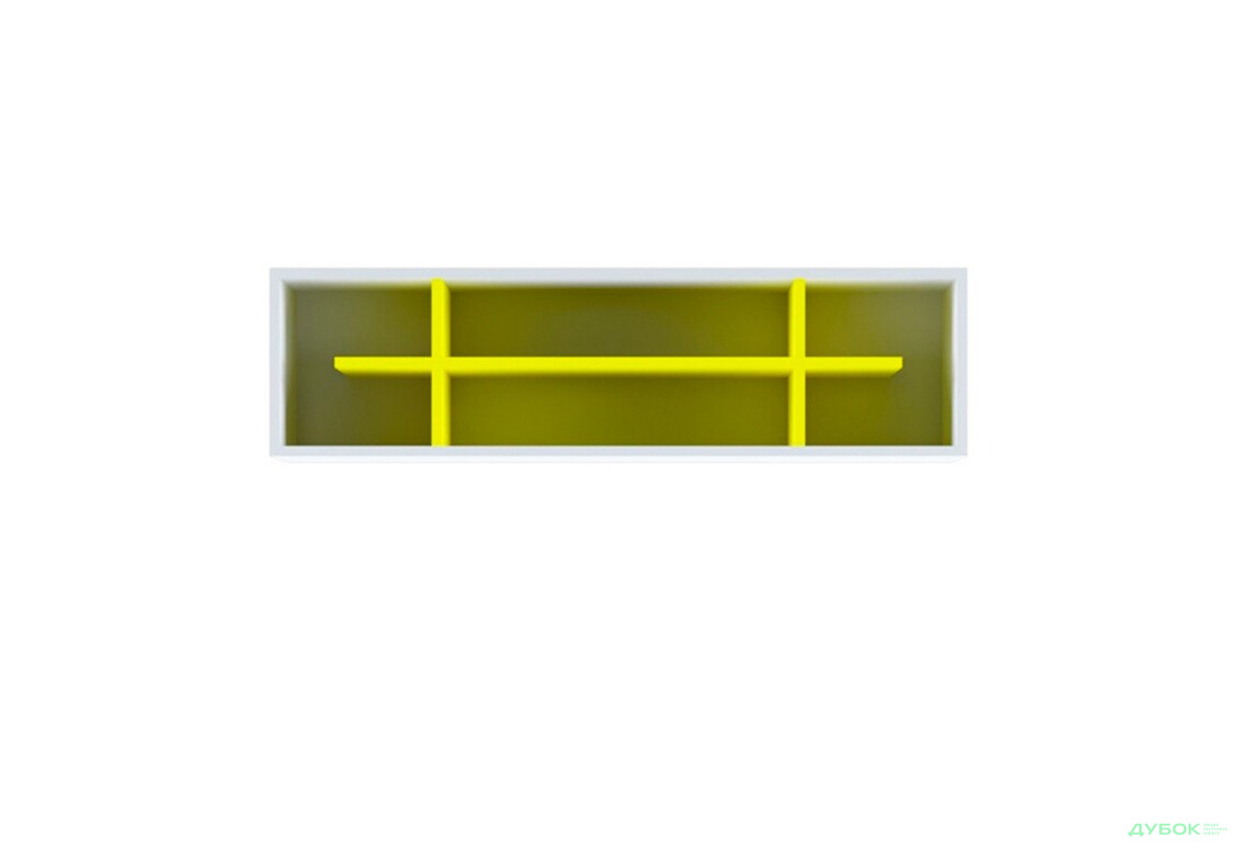 001_Полиця POL (німфеа альба / уніколор жовтий) Мобі (кольоровий) Гербор