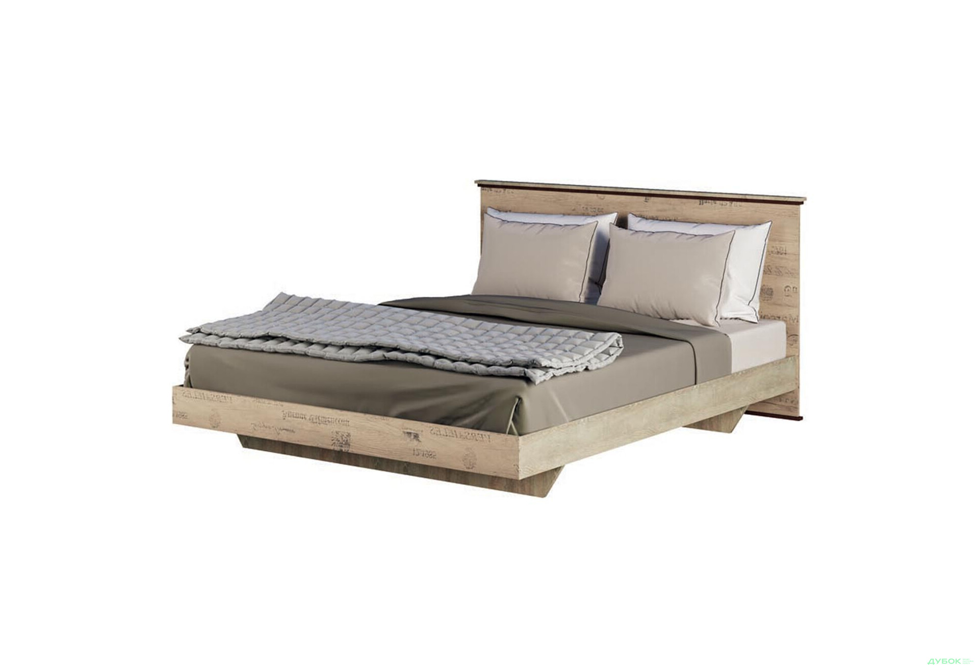 Ліжко 2-сп 180 (б/матрацу та каркасу) Палермо Світ Меблів - Зображення 1 Зображення 1 - Ліжко 2-сп 180 (б/матрацу та каркасу) Палермо Світ Меблів