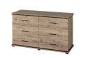 Комод Svit Mebliv Палермо с 6 ящиками 130 см Дуб корабельный - Изображение 1 Изображение 1 - Комод Svit Mebliv Палермо с 6 ящиками 130 см Дуб корабельный