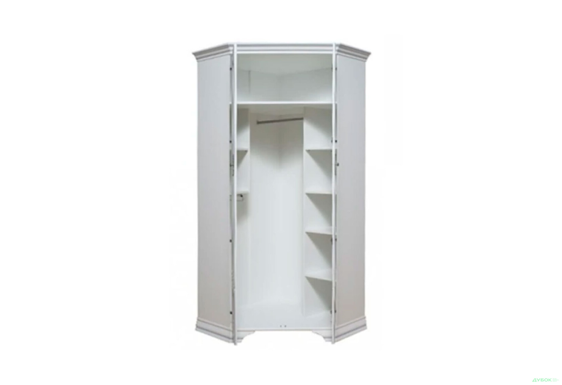 Шкаф угловой ВМК Кентукки 2-дверный 98 см Белый - Изображение 3 Изображение 3 - Шкаф угловой ВМК Кентукки 2-дверный 98 см Белый