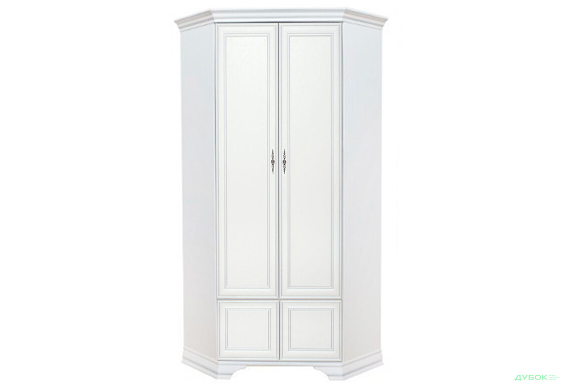 Шкаф угловой ВМК Кентукки 2-дверный 98 см Белый