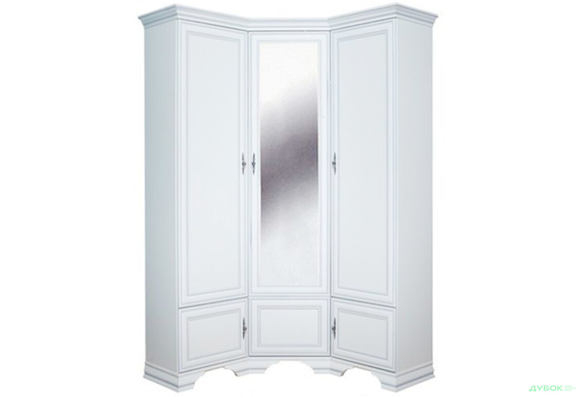 Шафа кутова ВМК Кентукі 5-дверна 137 см Біла - Зображення 1 Зображення 1 - Шафа кутова ВМК Кентукі 5-дверна 137 см Біла