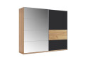 Зображення 1 - Шафа-купе 2.5 Мат Лава/Дуб Крафт/Дзеркало Рамона MiroMark