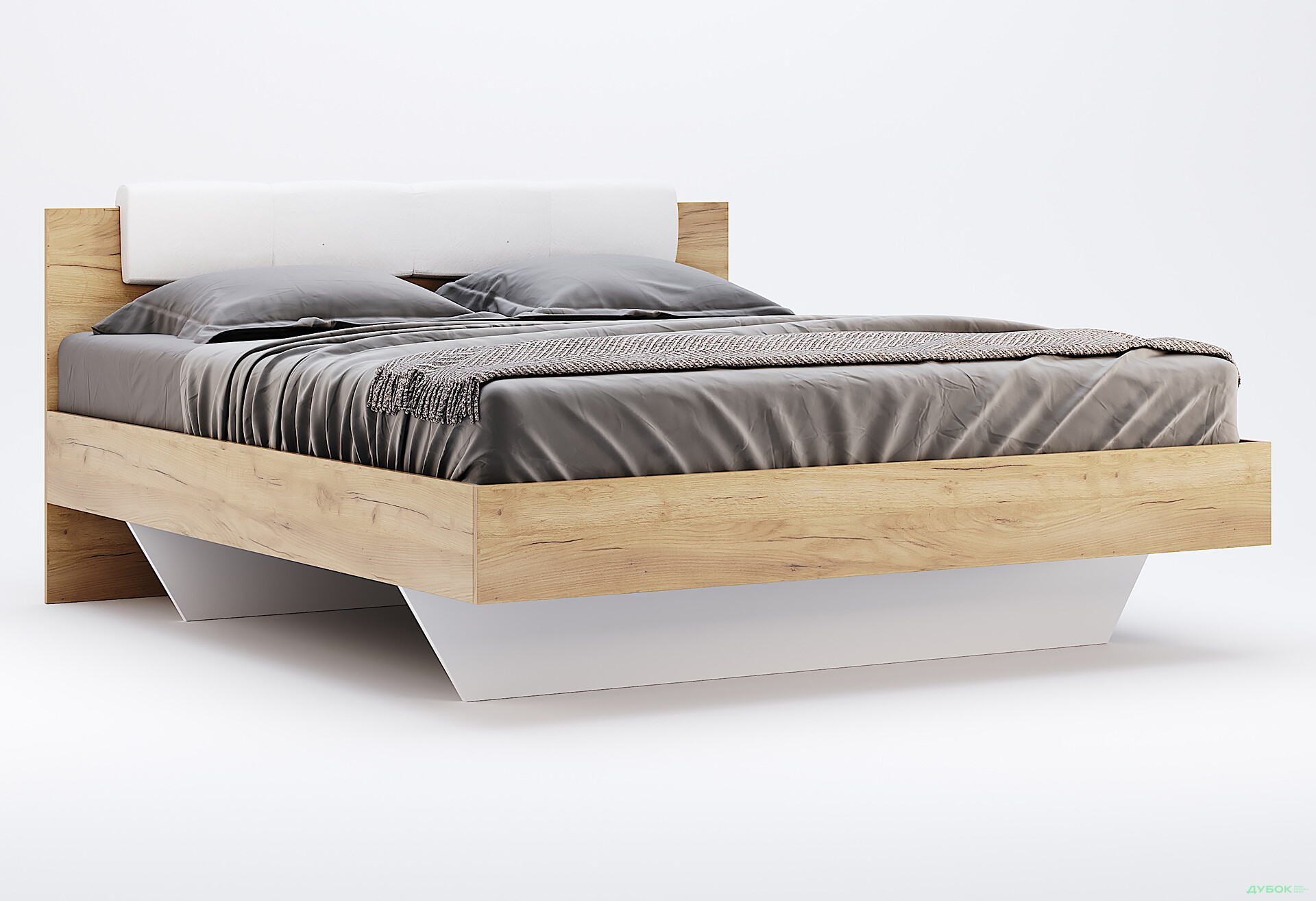 Изображение 3 - Кровать MiroMark Асти (без вклада) 140х200 см, дуб крафт/белый