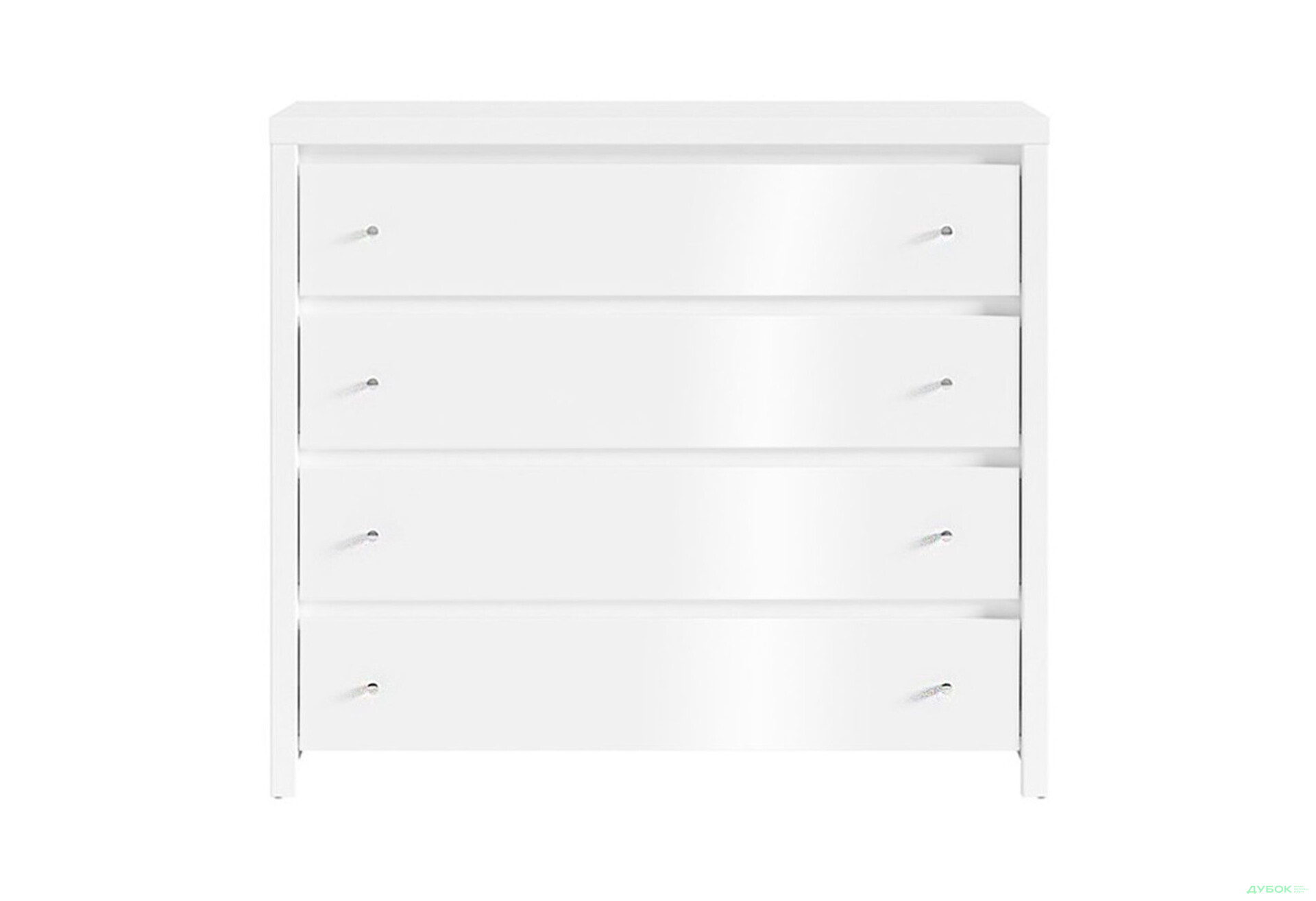 Комод ВМК Крістіна (В) з 4 шухлядами 105 см Білий - Зображення 3 Зображення 3 - Комод ВМК Крістіна (В) з 4 шухлядами 105 см Білий
