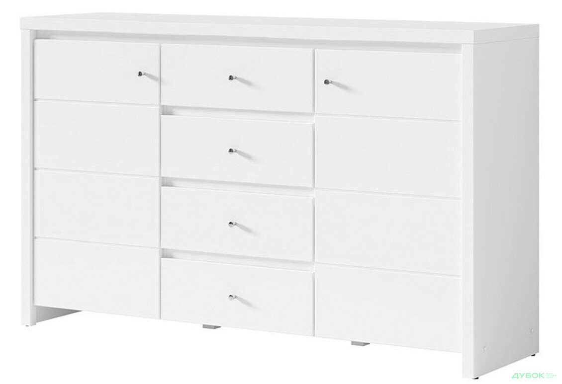 Комод ВМК Кристина 2-дверный с 4 ящиками 143 см Белый - Изображение 3 Изображение 3 - Комод ВМК Кристина 2-дверный с 4 ящиками 143 см Белый