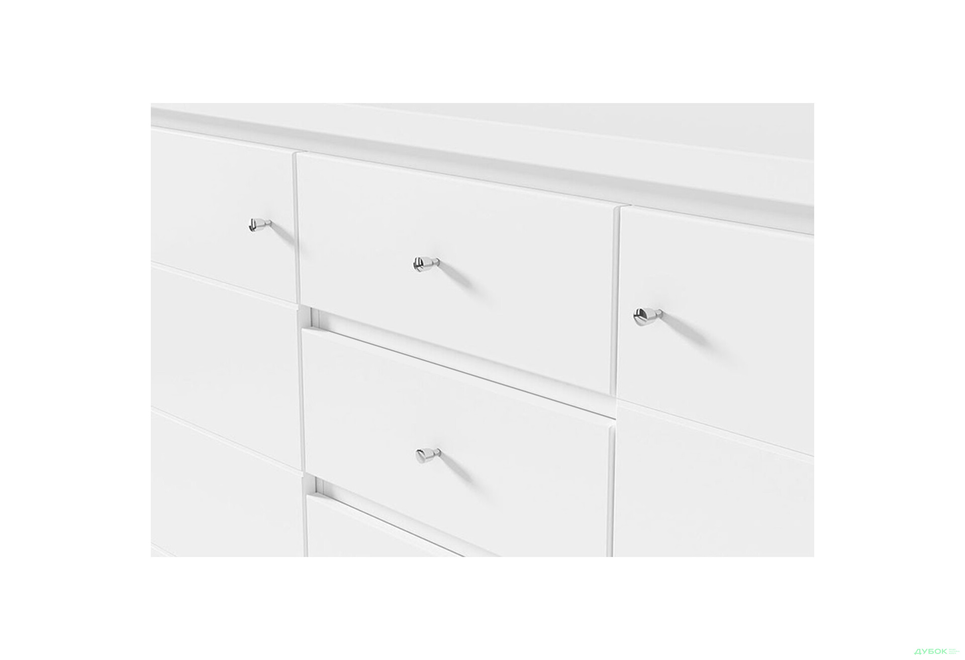Комод ВМК Кристина 2-дверный с 4 ящиками 143 см Белый - Изображение 4 Изображение 4 - Комод ВМК Кристина 2-дверный с 4 ящиками 143 см Белый