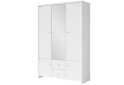 Шафа ВМК Крістіна 5-дверна з 2 шухлядами та дзеркалом 154 см Біла - Зображення 1 Зображення 1 - Шафа ВМК Крістіна 5-дверна з 2 шухлядами та дзеркалом 154 см Біла