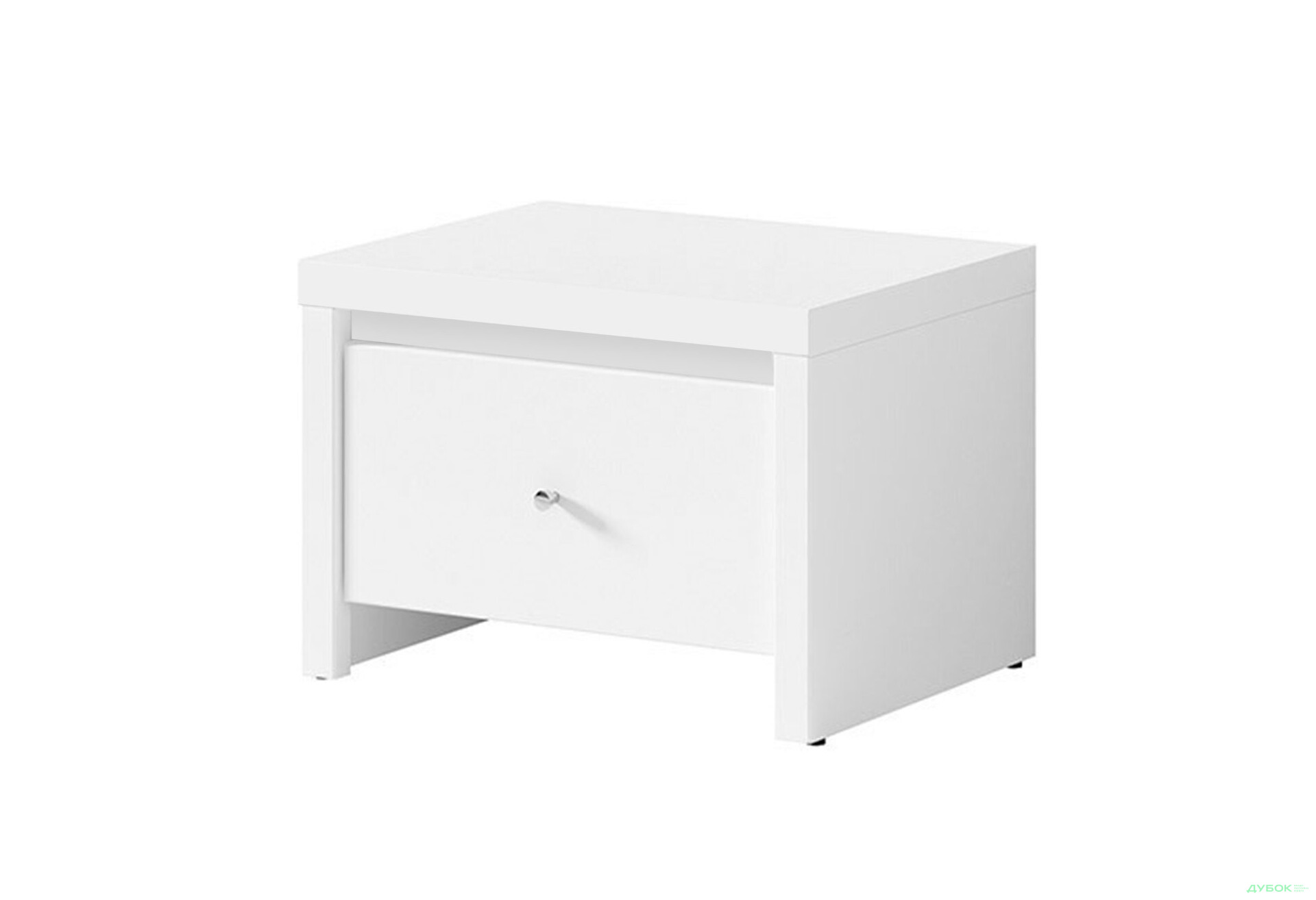 Тумба приліжкова ВМК Крістіна (B) з шухлядою 51 см Біла - Зображення 2 Зображення 2 - Тумба приліжкова ВМК Крістіна (B) з шухлядою 51 см Біла