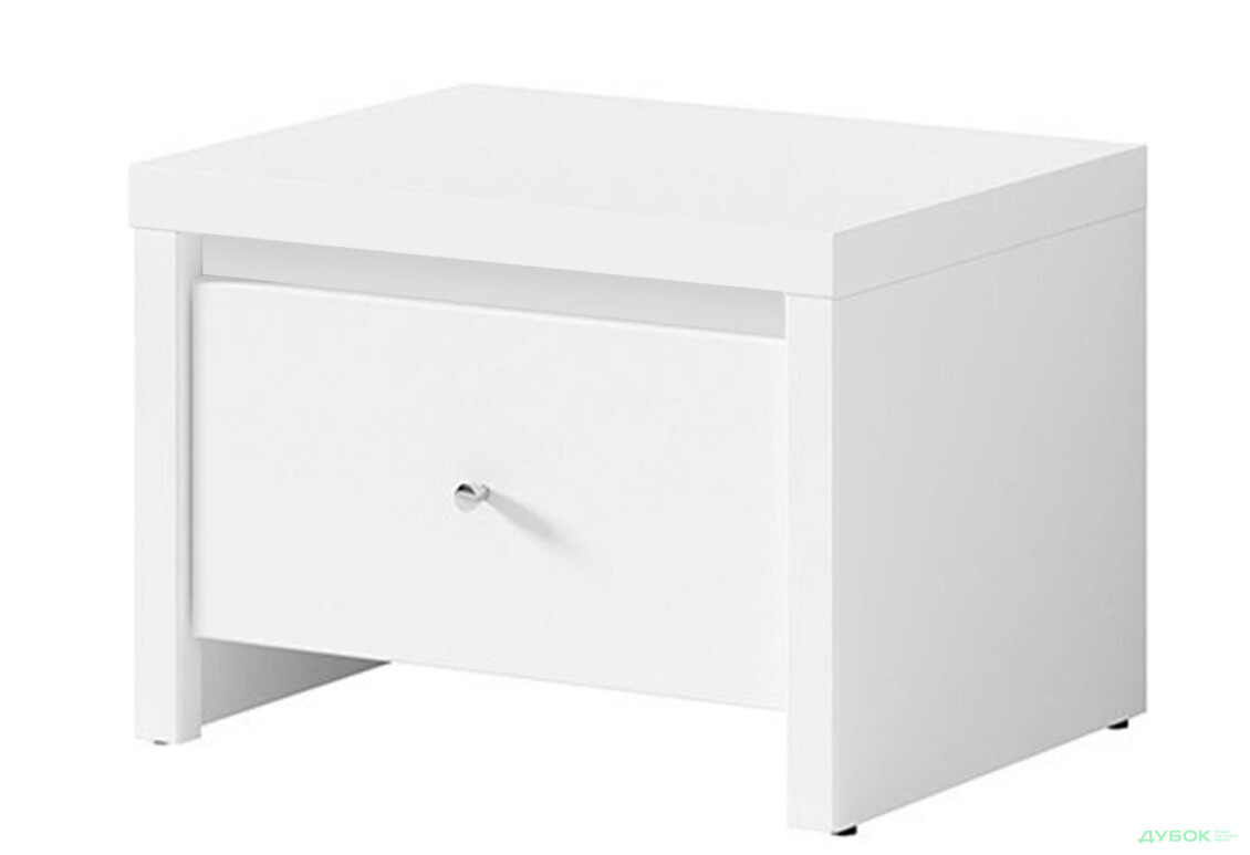 Тумба приліжкова ВМК Крістіна (B) з шухлядою 51 см Біла - Зображення 2 Зображення 2 - Тумба приліжкова ВМК Крістіна (B) з шухлядою 51 см Біла