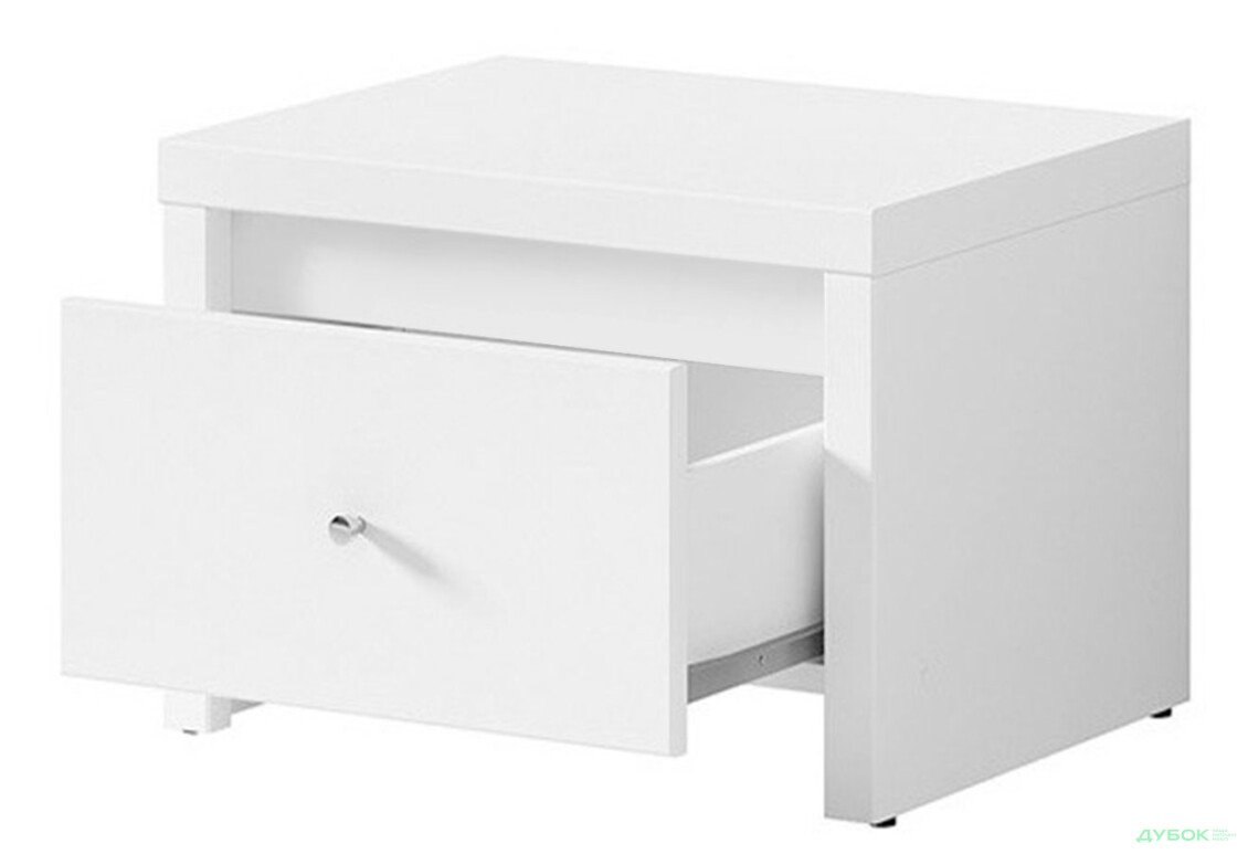 Тумба приліжкова ВМК Крістіна (B) з шухлядою 51 см Біла - Зображення 3 Зображення 3 - Тумба приліжкова ВМК Крістіна (B) з шухлядою 51 см Біла
