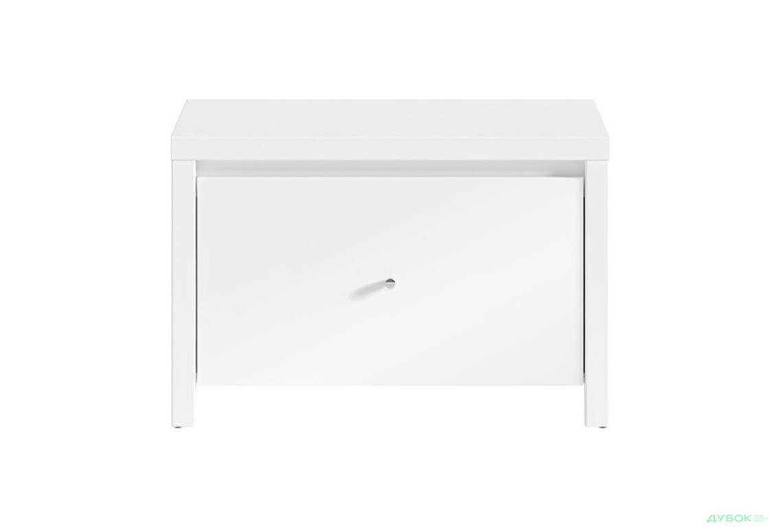 Тумба приліжкова ВМК Крістіна (B) з шухлядою 51 см Біла - Зображення 1 Зображення 1 - Тумба приліжкова ВМК Крістіна (B) з шухлядою 51 см Біла