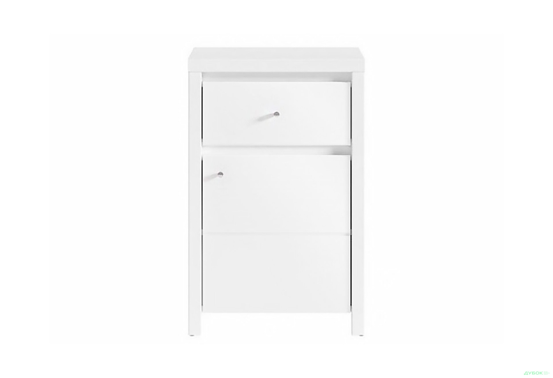 Тумба ВМК Кристина KOM (B) 1-дверна с ящиком 49 см Белая - Изображение 1 Изображение 1 - Тумба ВМК Кристина KOM (B) 1-дверна с ящиком 49 см Белая