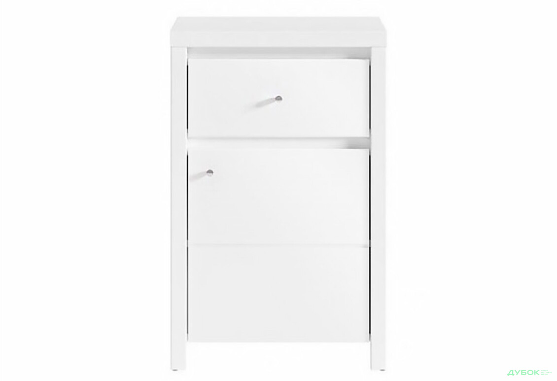 Тумба ВМК Кристина KOM (B) 1-дверна с ящиком 49 см Белая - Изображение 1 Изображение 1 - Тумба ВМК Кристина KOM (B) 1-дверна с ящиком 49 см Белая
