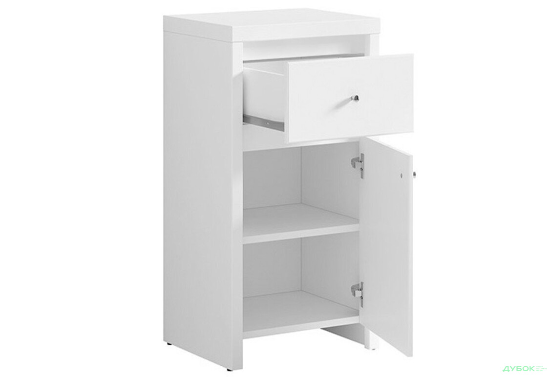 Тумба ВМК Кристина KOM (B) 1-дверна с ящиком 49 см Белая - Изображение 3 Изображение 3 - Тумба ВМК Кристина KOM (B) 1-дверна с ящиком 49 см Белая