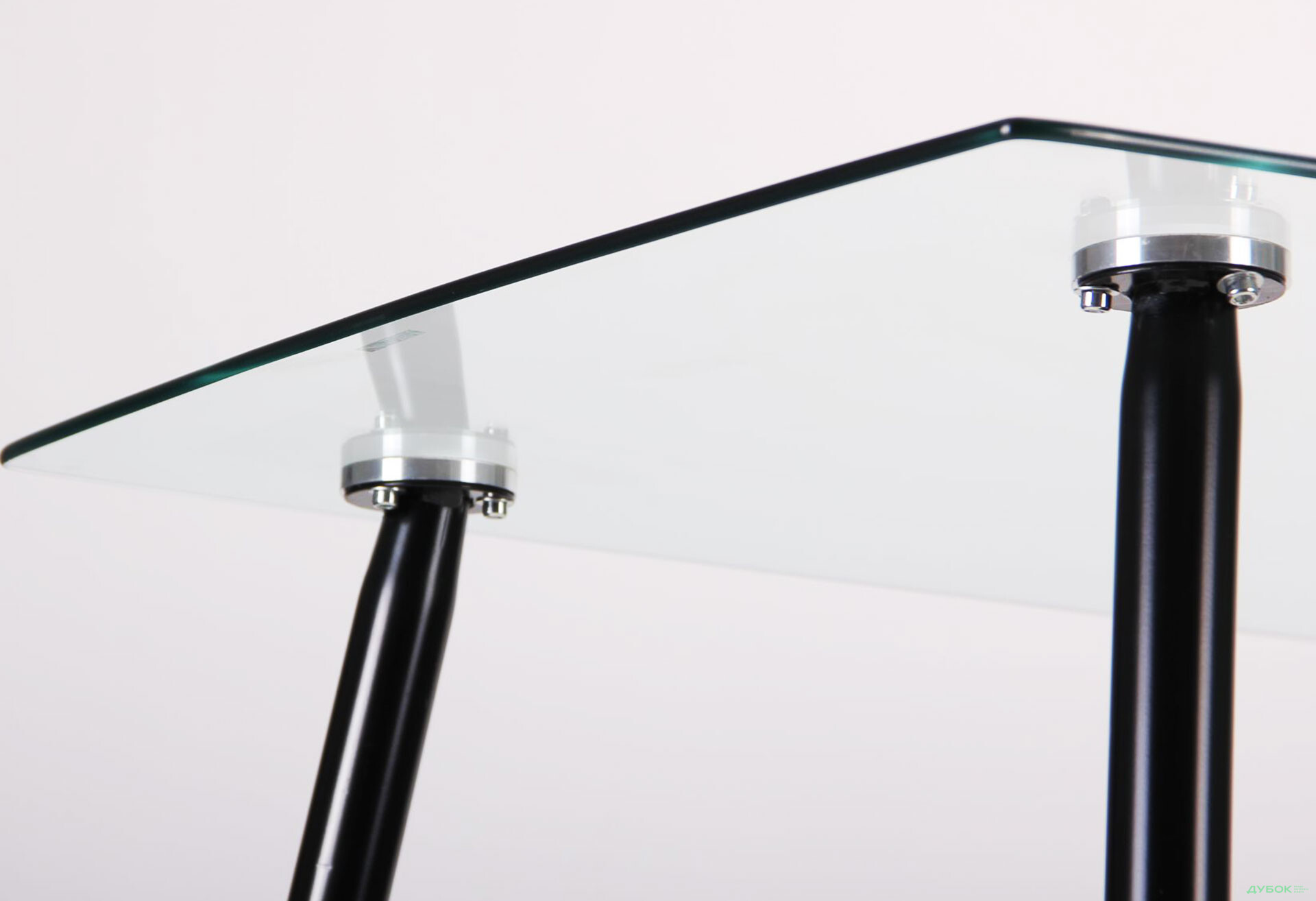 Фото 7 - Стол обеденный Умберто черный/стекло прозрачное АМФ