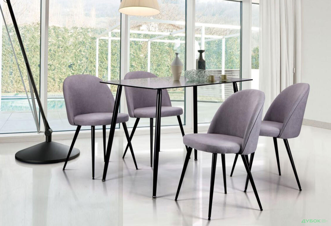 Изображение 13 - Стол обеденный Умберто черный/стекло прозрачное АМФ