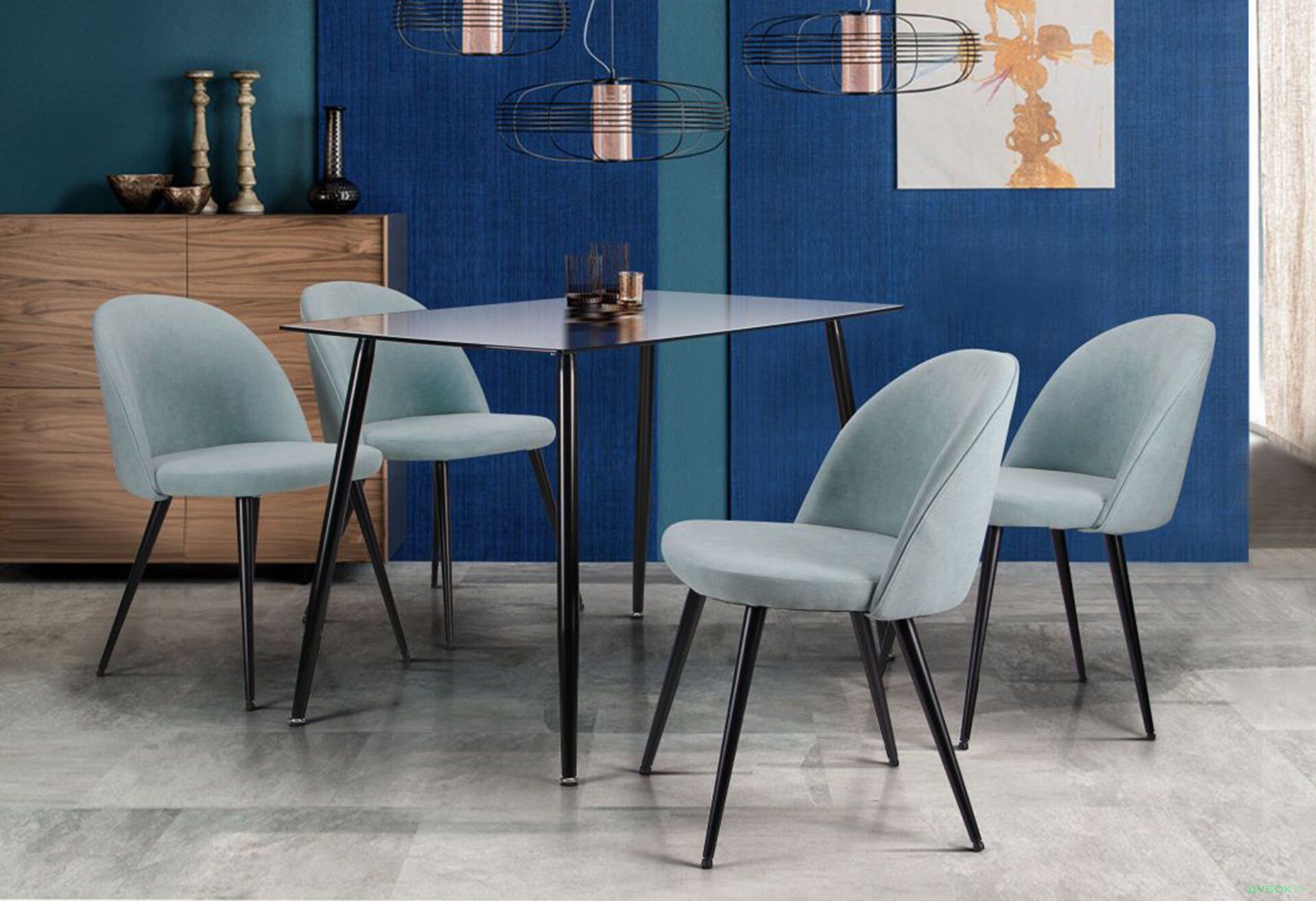 Изображение 16 - Стол обеденный Умберто черный/стекло прозрачное АМФ