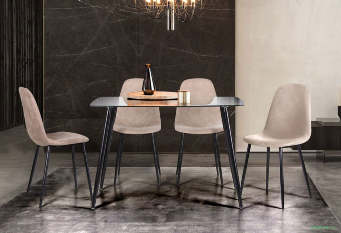 Изображение 19 - Стол обеденный Умберто черный/стекло прозрачное АМФ