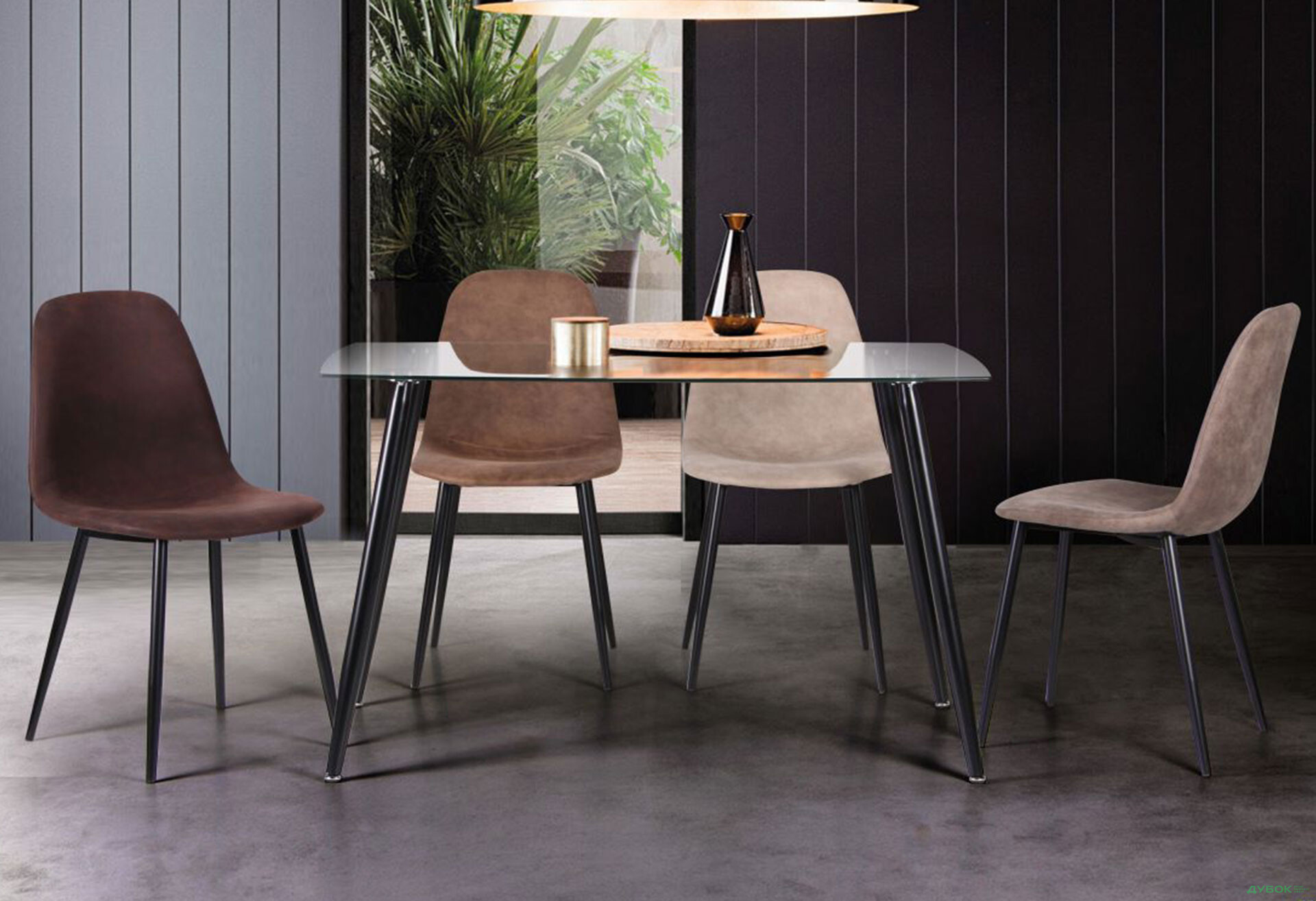 Изображение 20 - Стол обеденный Умберто черный/стекло прозрачное АМФ