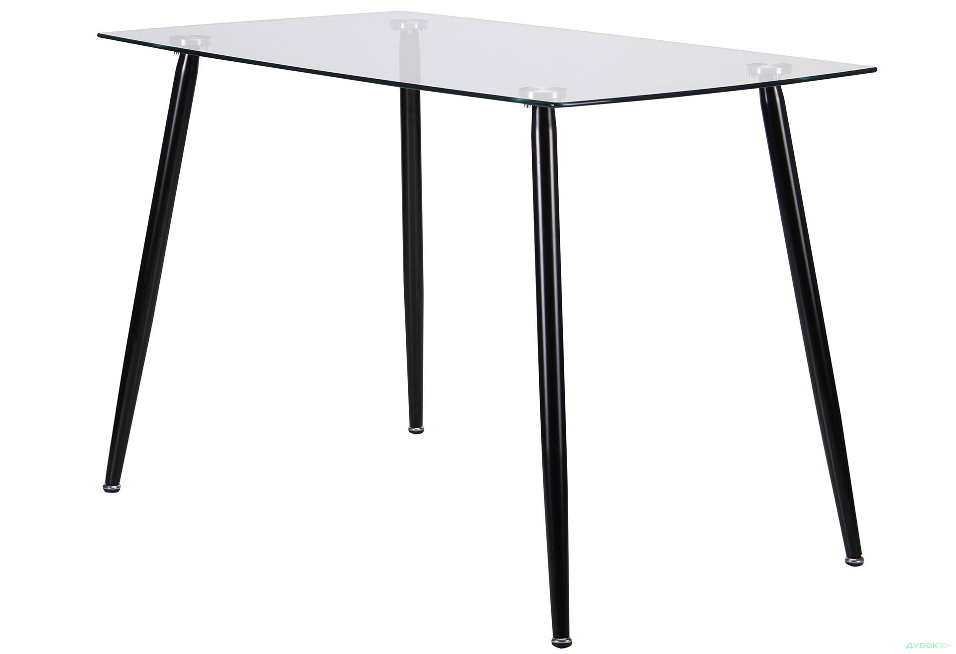 Изображение 1 - Стол обеденный Умберто черный/стекло прозрачное АМФ