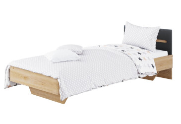 Ліжко Світ Меблів Бянко (без каркаса) 90х200 см, артизан/графіт