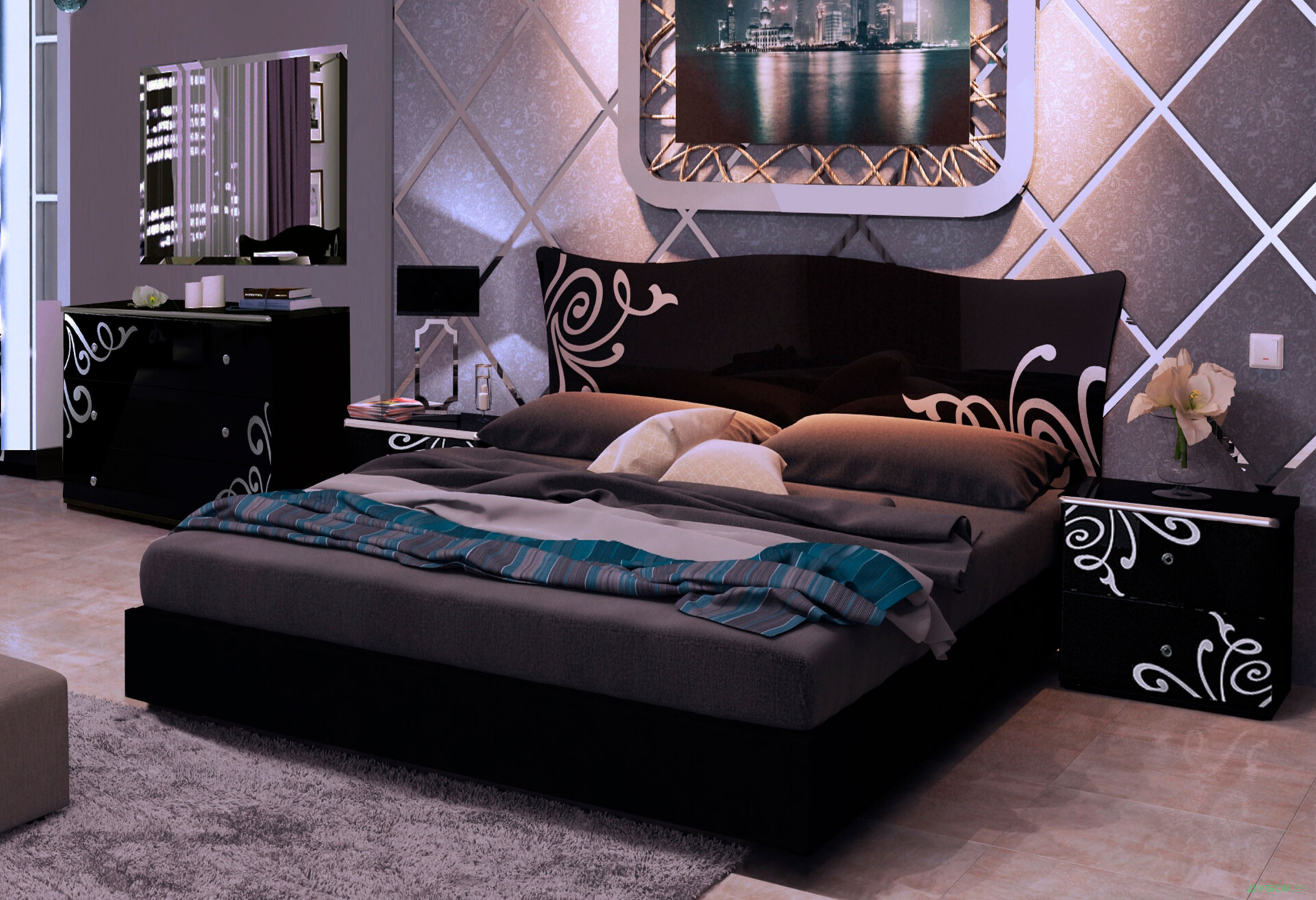 Изображение 2 - Спальня Богема Комплект 6D МироМарк