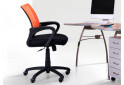 Фото 7 - Кресло Веб Tilt, сиденье сетка чёрная/спинка сетка оранжевая, арт.117026 АМФ
