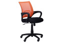 Фото 1 - Крісло Веб Tilt, сидіння сітка чорна/спинка сітка помаранчева, арт.117026 AMF