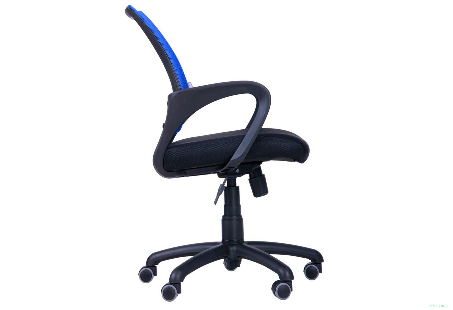 Фото 3 - Кресло Веб Tilt, сиденье сетка чёрная/спинка сетка синяя АМФ