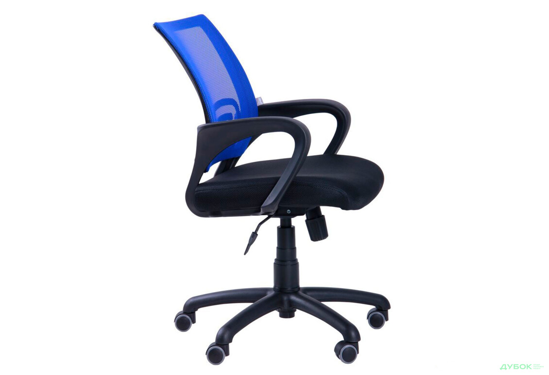 Фото 2 - Кресло Веб Tilt, сиденье сетка чёрная/спинка сетка синяя АМФ