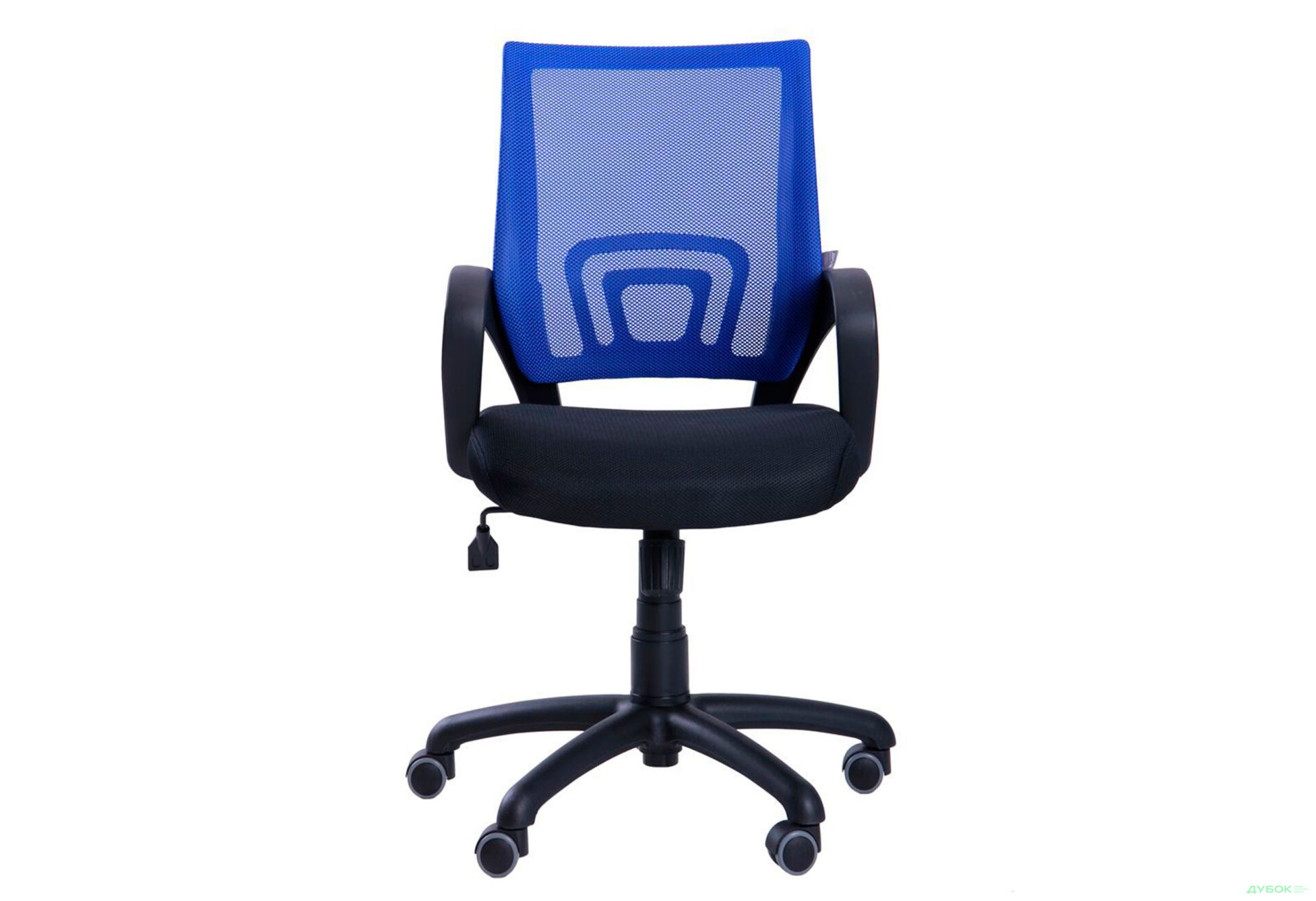 Фото 5 - Кресло Веб Tilt, сиденье сетка чёрная/спинка сетка синяя АМФ
