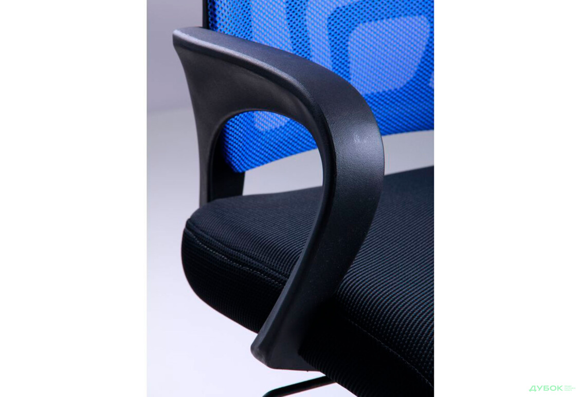 Фото 6 - Кресло Веб Tilt, сиденье сетка чёрная/спинка сетка синяя АМФ