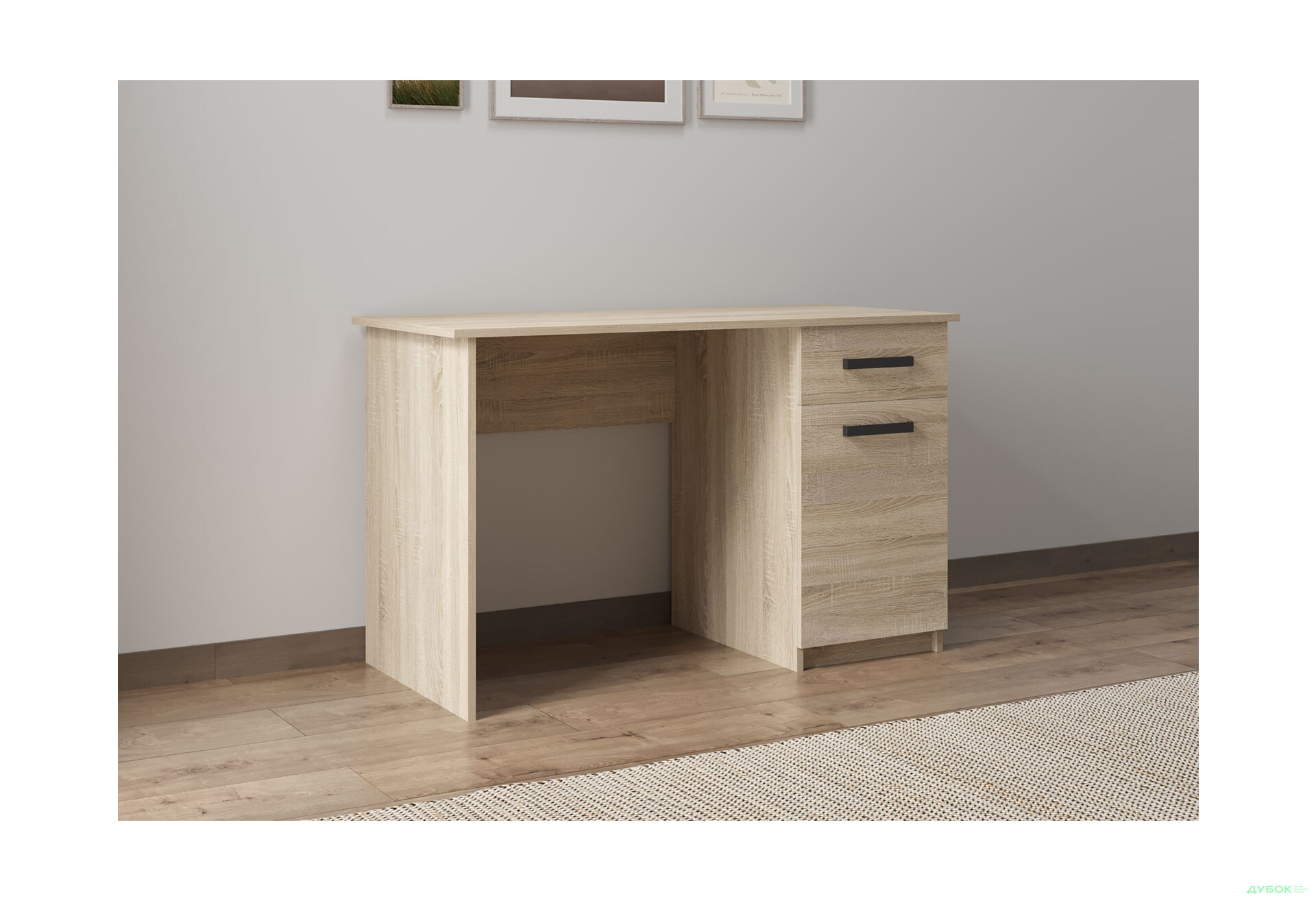 Зображення 3 - Стіл письмовий Kredens furniture СК-2 115x55 см з тумбою і шухлядою