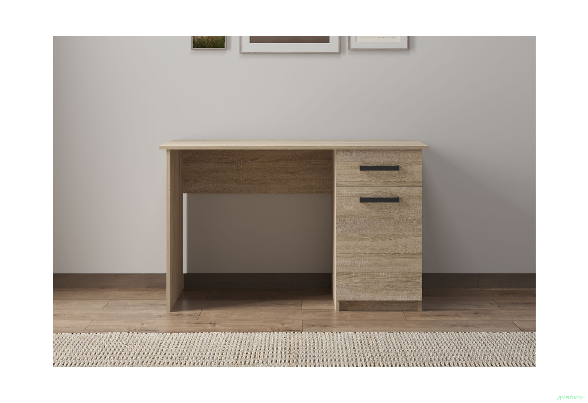 Зображення 2 - Стіл письмовий Kredens furniture СК-2 115x55 см з тумбою і шухлядою