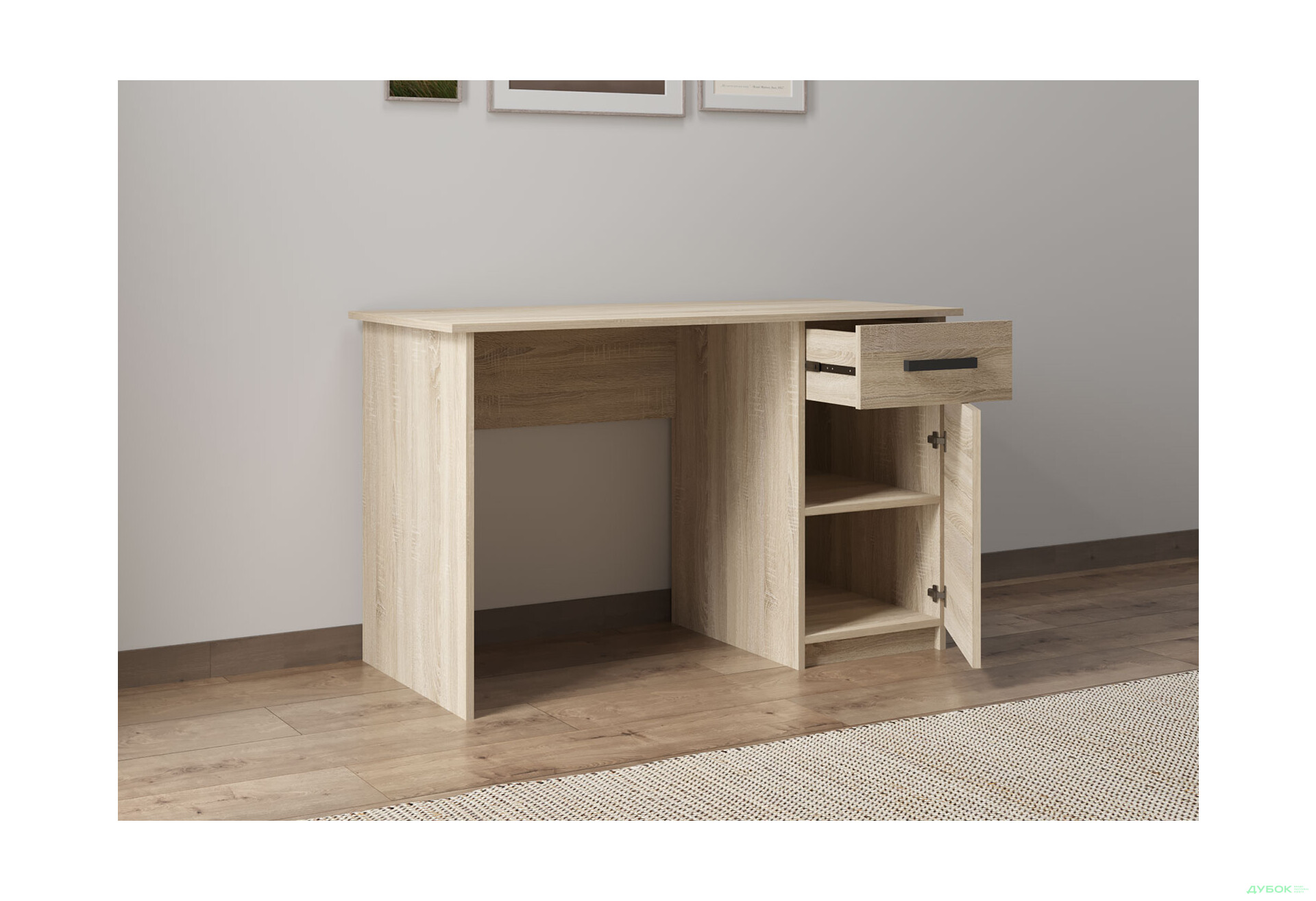 Зображення 4 - Стіл письмовий Kredens furniture СК-2 115x55 см з тумбою і шухлядою
