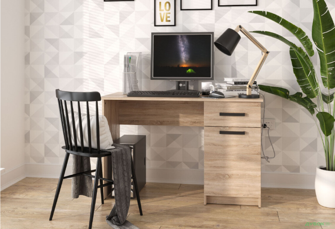 Зображення 6 - Стіл письмовий Kredens furniture СК-2 115x55 см з тумбою і шухлядою