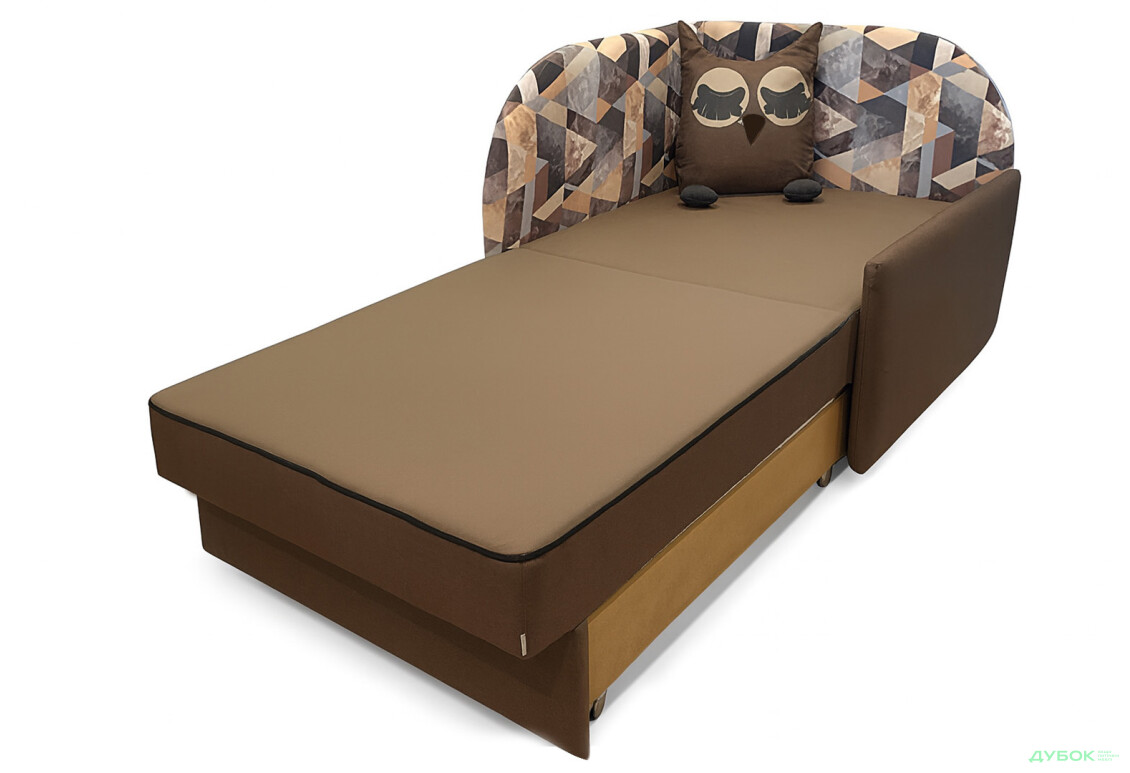 Диван Vika Сова правий кут 84x99 см коричневий принт (Avis 40 / Snow brown) - Зображення 4 Зображення 4 - Диван Vika Сова правий кут 84x99 см коричневий принт (Avis 40 / Snow brown)