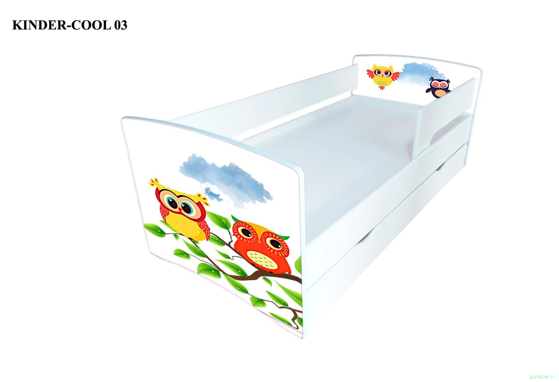 Зображення 4 - Серія Kinder-cool New / Кіндер-кул Нью (сп.м.80х170) + ящик та бортик Viorina-Deko