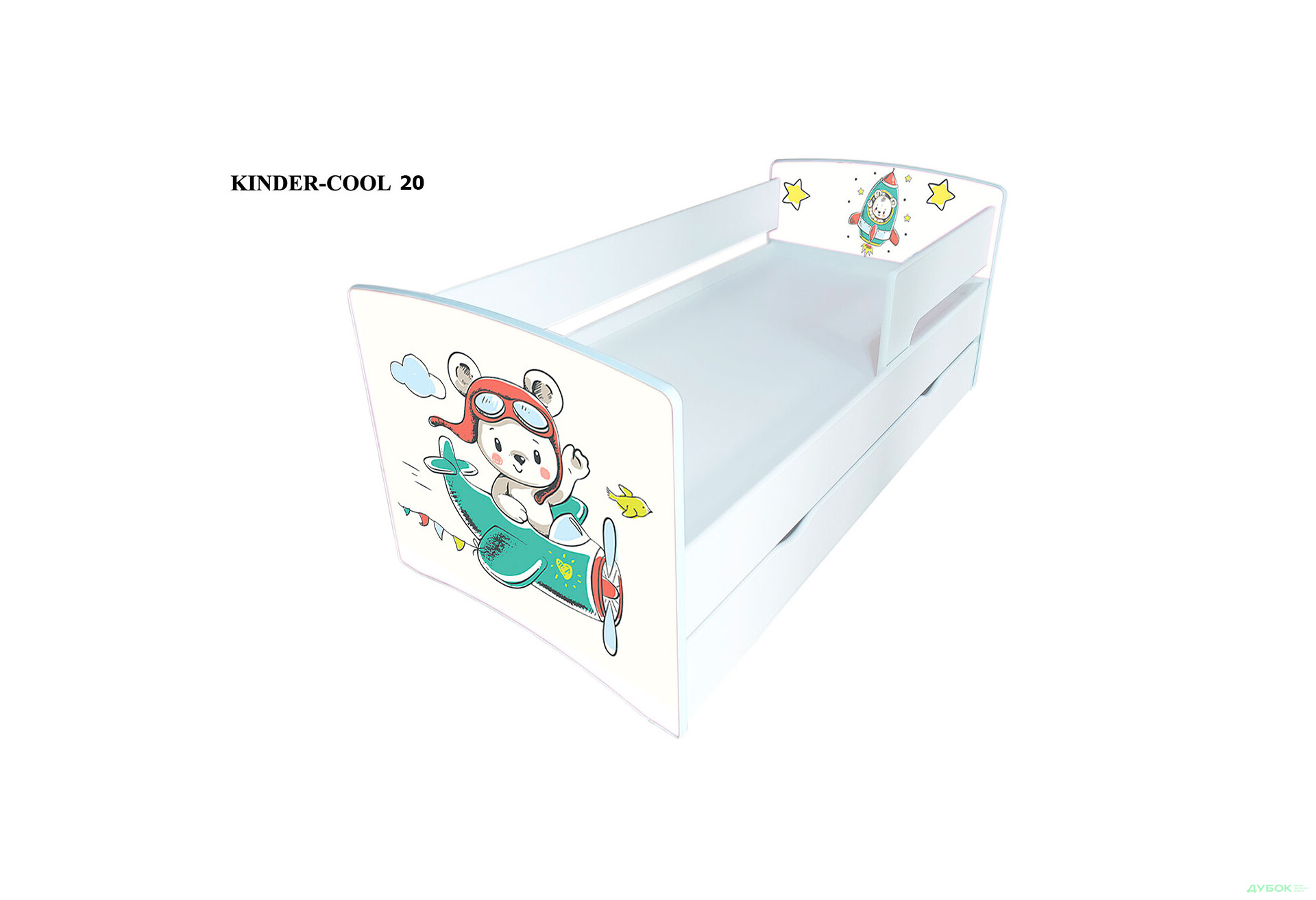 Зображення 20 - Серія Kinder-cool New / Кіндер-кул Нью (сп.м.80х170) + ящик та бортик Viorina-Deko