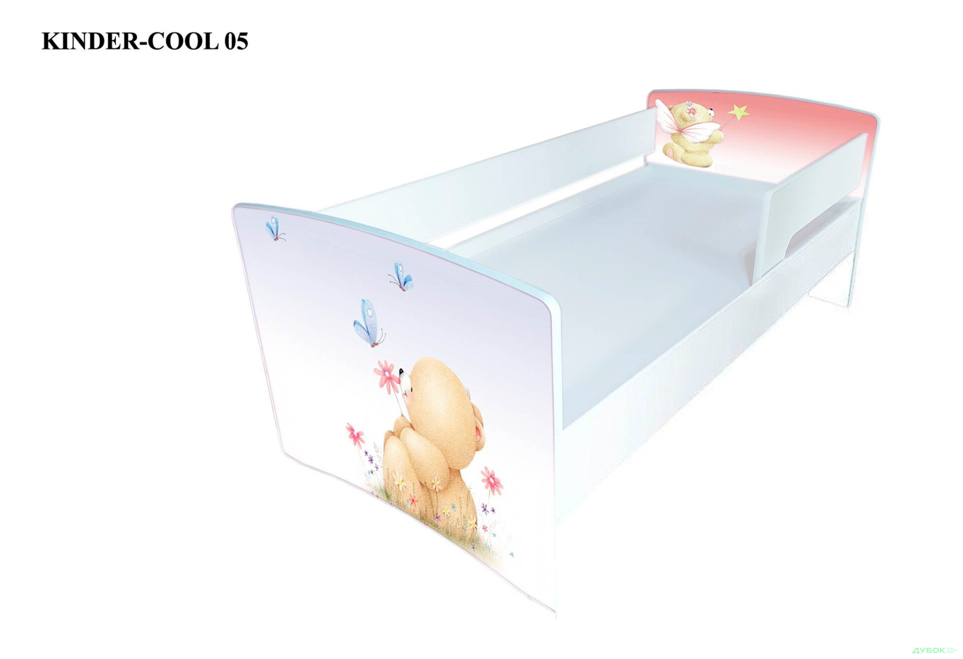 Зображення 9 - Серія Kinder-cool New / Кіндер-кул Нью (сп.м.80х170) без ящика + бортик Viorina-Deko