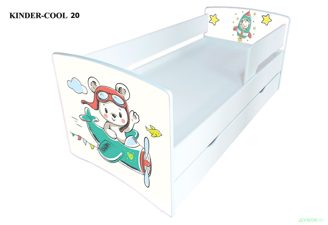 Зображення 5 - Серія Kinder-cool New / Кіндер-кул Нью (сп.м.80х170) без ящика + бортик Viorina-Deko