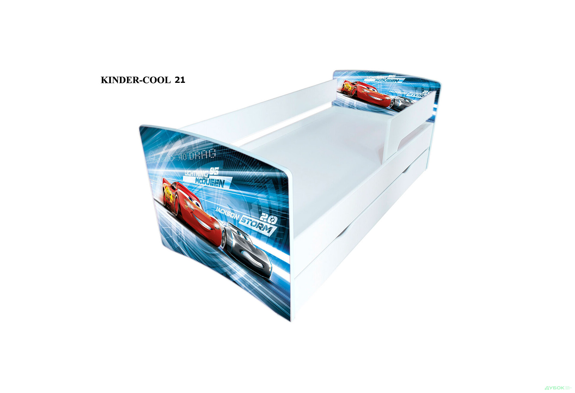 Зображення 4 - Серія Kinder-cool New / Кіндер-кул Нью (сп.м.80х170) без ящика + бортик Viorina-Deko