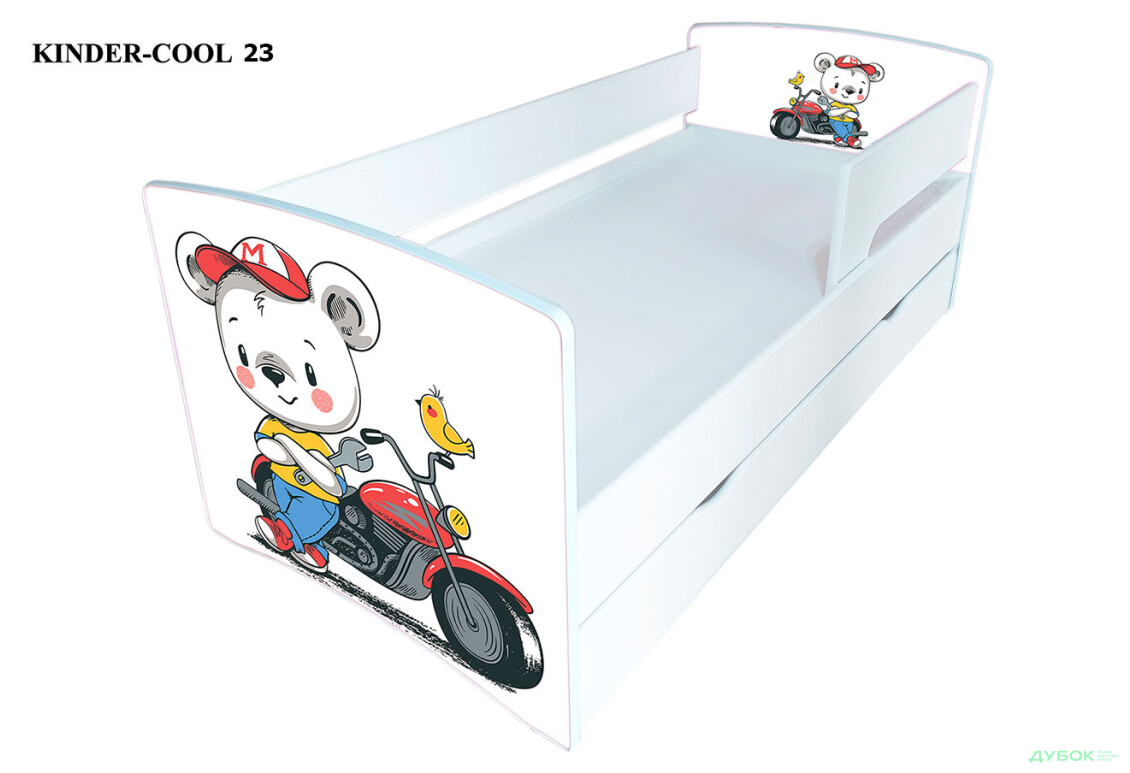 Зображення 2 - Серія Kinder-cool New / Кіндер-кул Нью (сп.м.80х170) без ящика + бортик Viorina-Deko